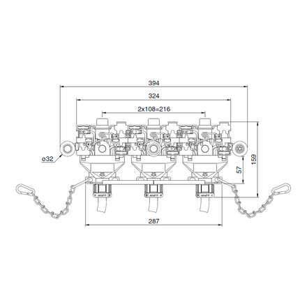 Токосъемник для шинопровода Akapp-Stemmann CL7-7-100 100A