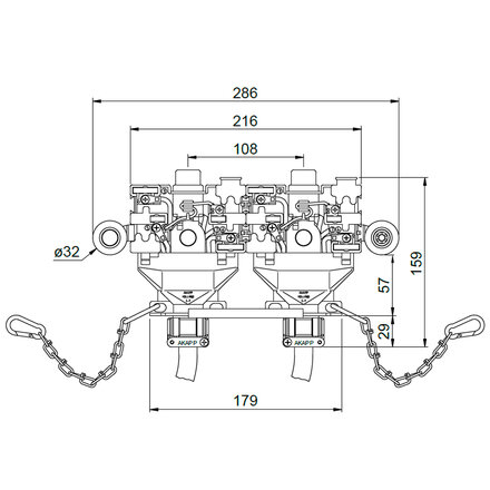 Токосъемник для шинопровода Akapp-Stemmann CL7-7-70 70A